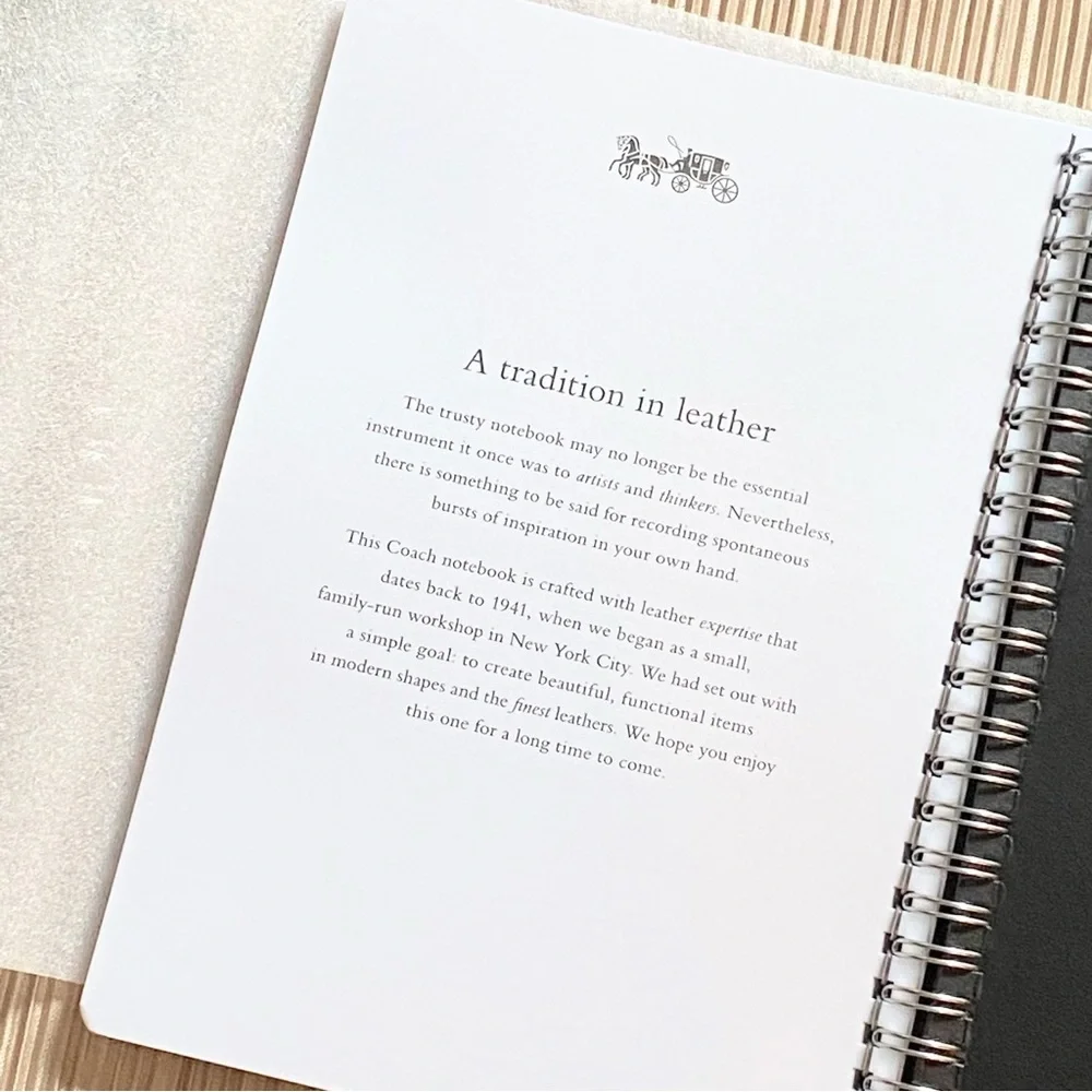 Coach 6 X8 Spiral Notebook Refill
